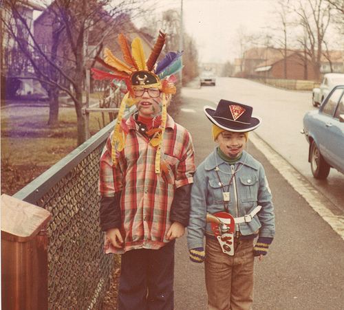 Indian headdress halloween costume 1974