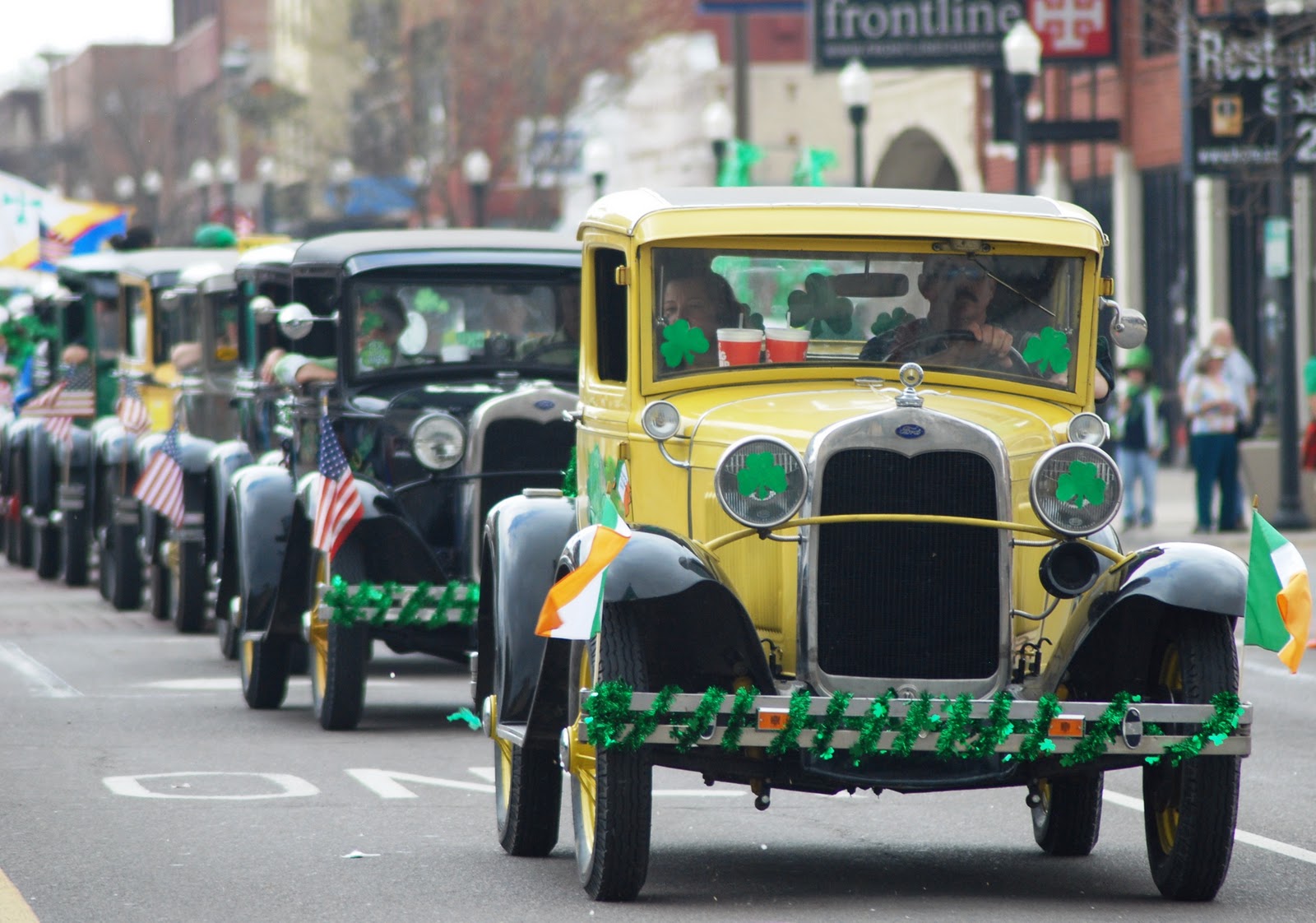Antique Cars in an Irish Parade 2011