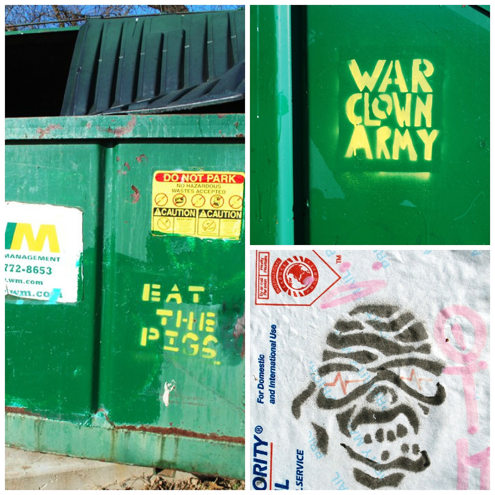 War Clown Army Graffiti