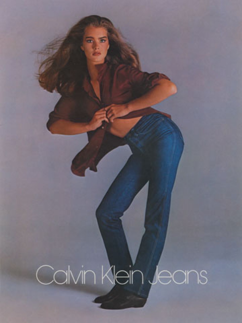 Vintage Calvin Klein ad Brooke Shields