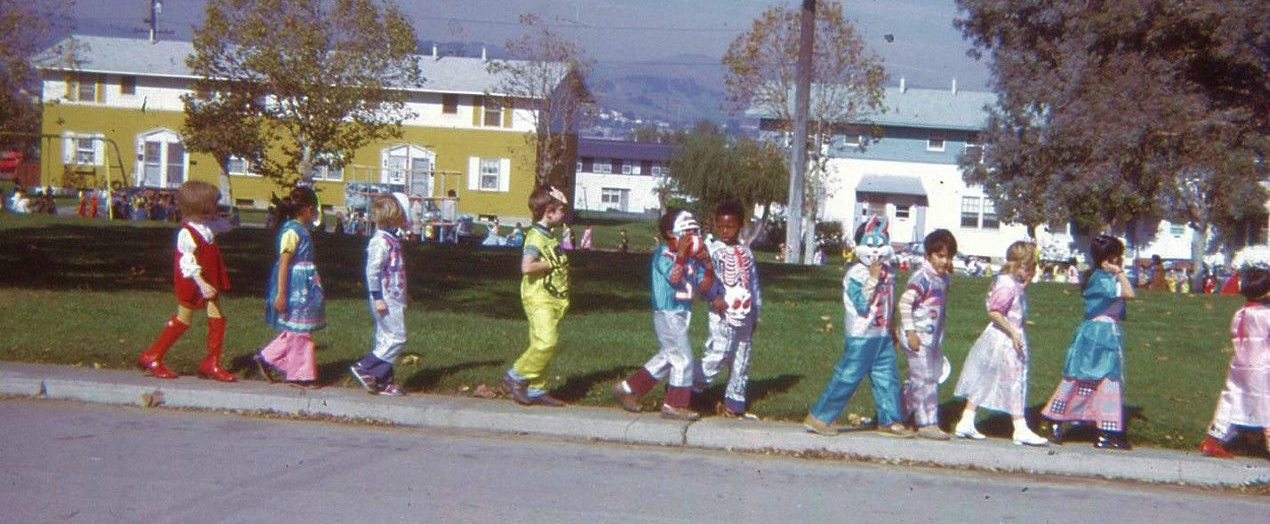 Kids Trick-or-Treating, Halloween 1973