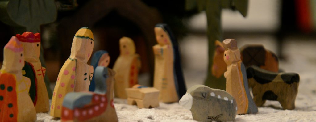 Another Merry Christmas and our painted old nativity