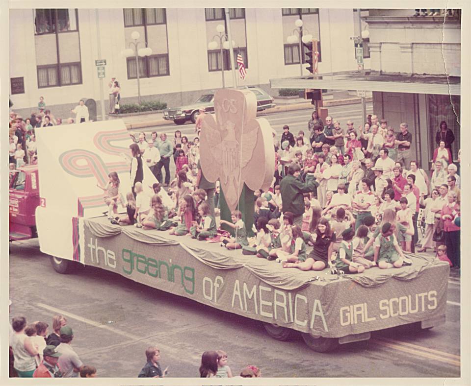 Girl Scout Float, Kansas Parade, 1976