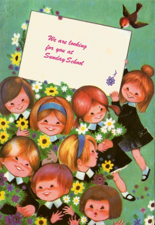 Sunday School Card 1970s