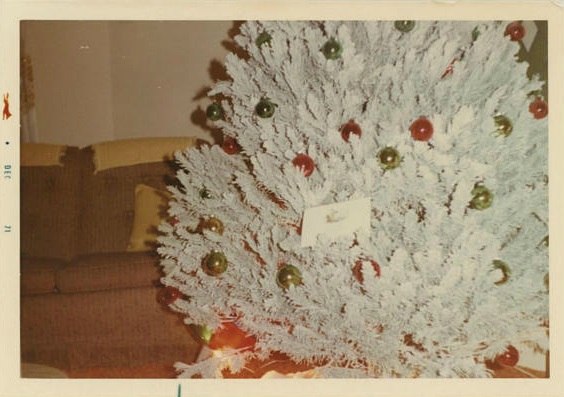 a white christmas tree 1971
