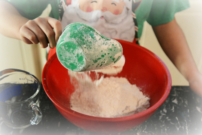 Making Christmas Cookies Flour