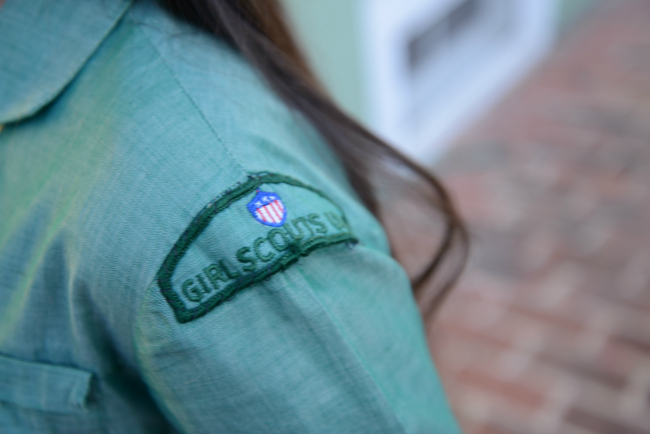 1960s girl scout usa emblem patch