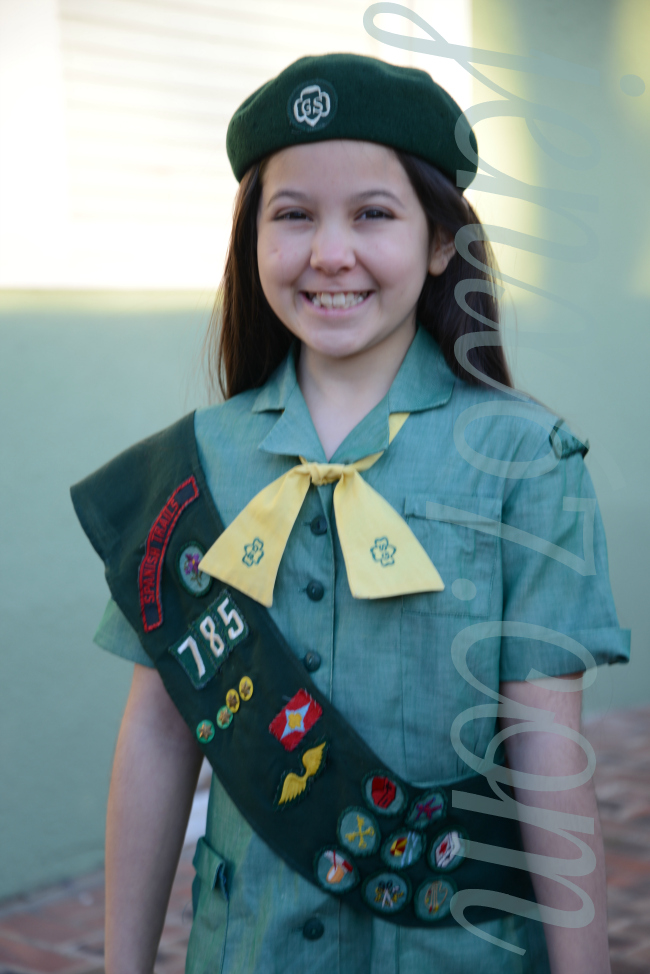 vintage 1960s girl scout uniform