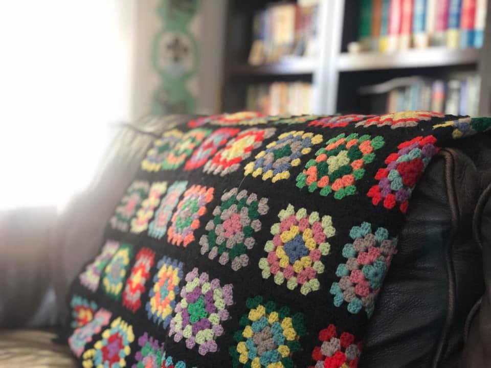 Old Afghan on Couch