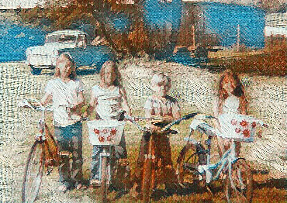 Adventures with Cousins on Bikes with Vinyl Flowered Baskets, 1980