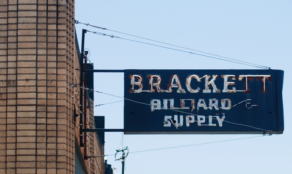 Retro Sign Bracket Billiard Supply