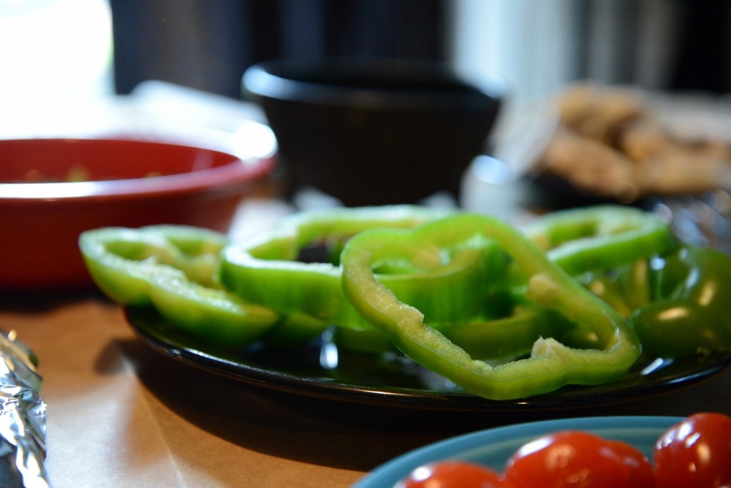 Green Bell Pepper Slices