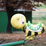 Old Playground Equipment, Yellow and Green Snail