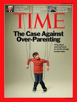 Cover of Time Magazine Feature on Over-Parenting Helicopter Parents