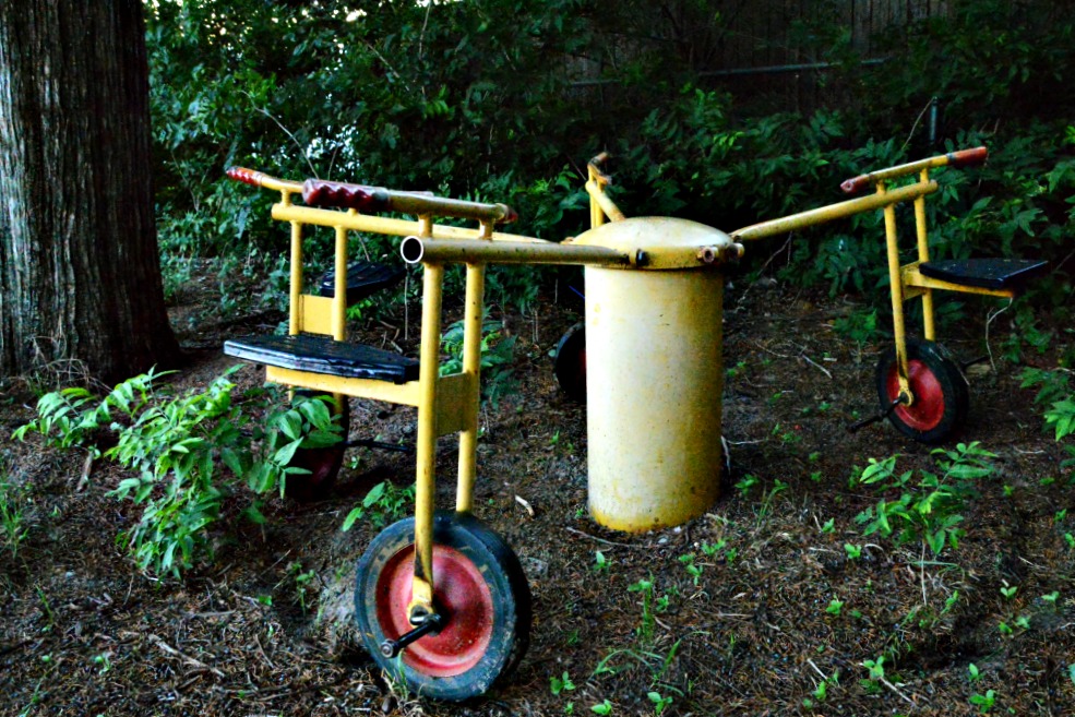 Tricycle, old playground equipment, 